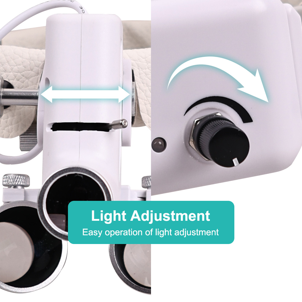 Magnifier With Light - Dental Led Light Surgical Magnifier with