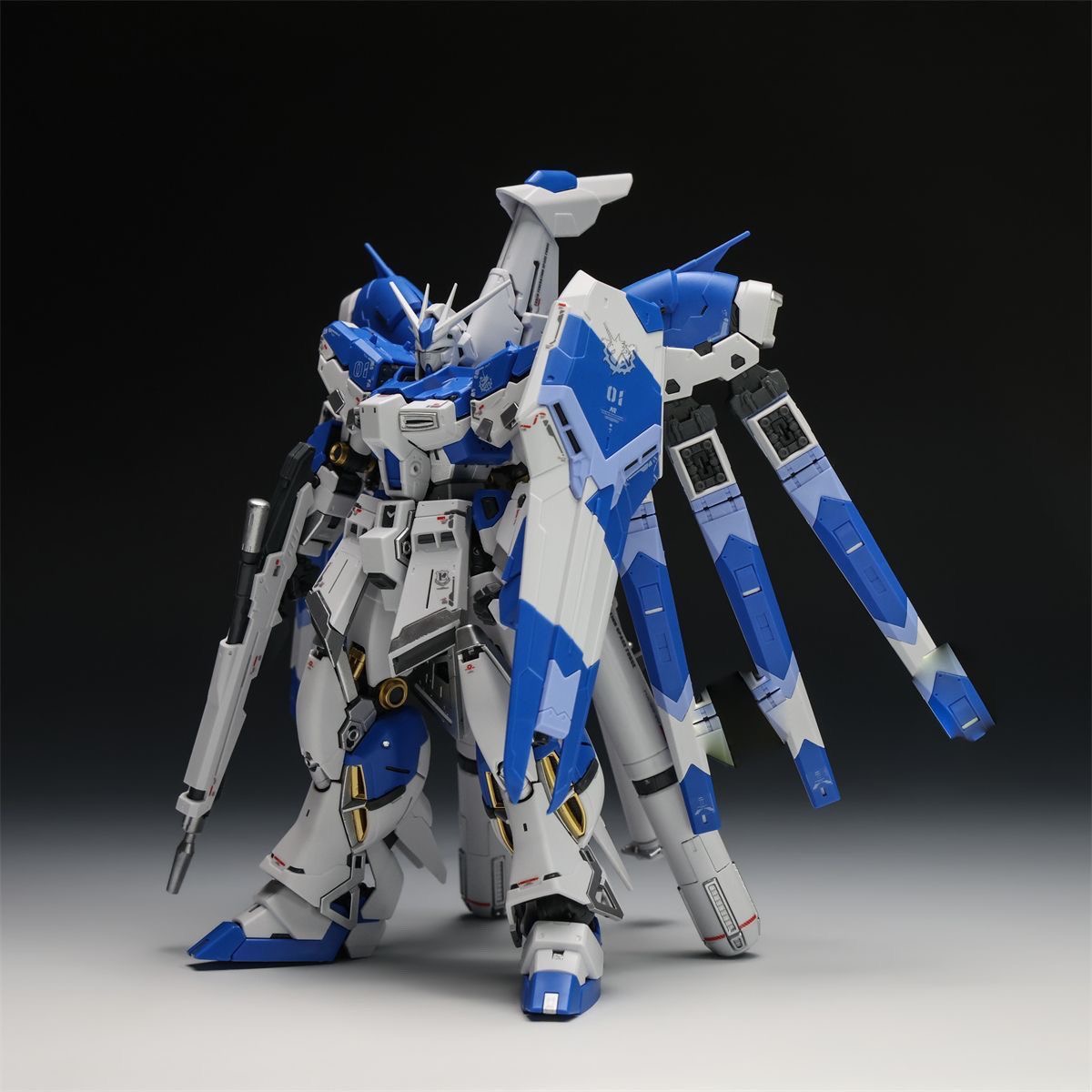 Model Kit Mecha - 1/144 Hi‑v Gundam Assembly Model Kit,