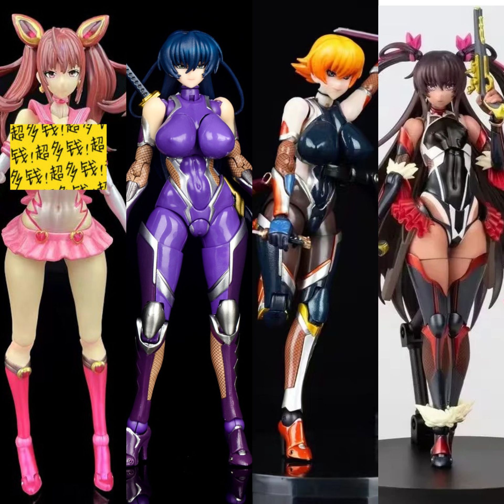 Model Kit Waifu - 3 Types Boxed Asagi Anime Figure