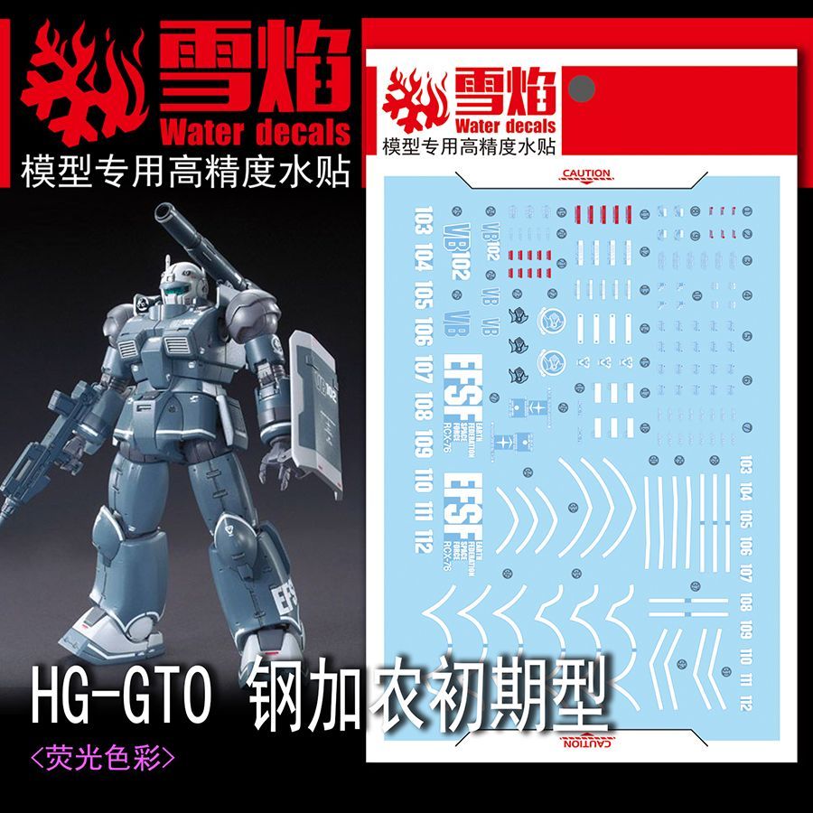 Model Kit Mecha - Model Decals High Precision Fluorescent Water