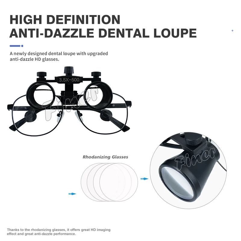 Finer Dental Magnifying Glass  - огляд і ціна Magnifier With Light