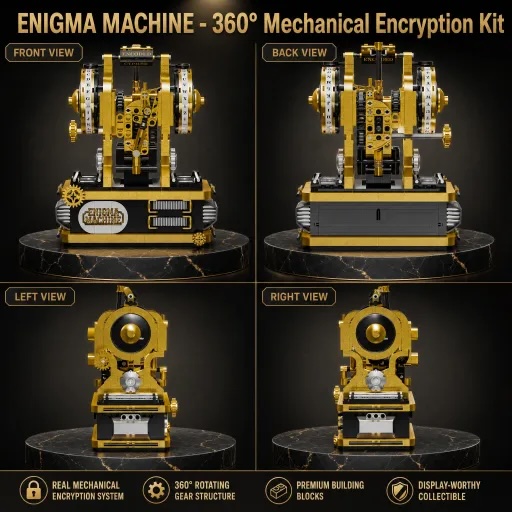 Enigma Machine Building Blocks - огляд і ціна Model Kit History