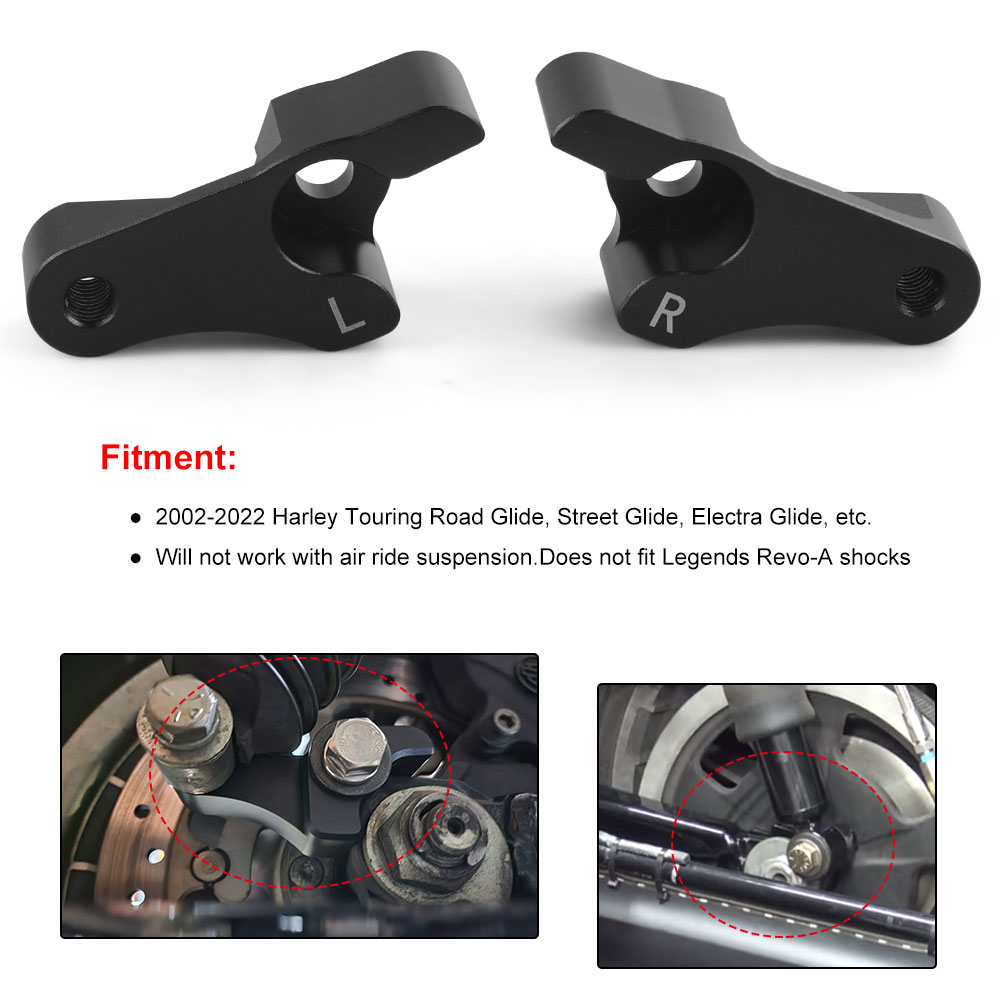 2 Inch Lowering Blocks Kit for - огляд і ціна Model Kit Harley Davidson