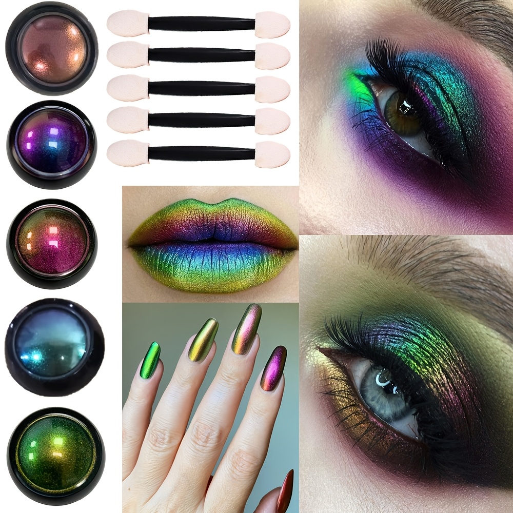 5 Colors Laser Eyeshadow Palet - огляд і ціна Metallic Paint Set