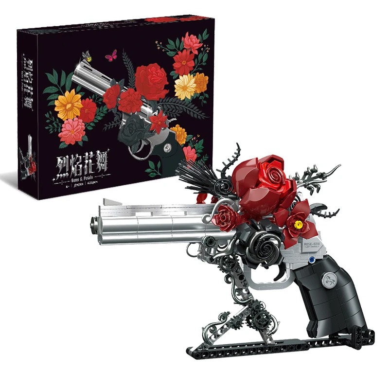 631pcs Rose Revolver Gun Build - огляд і ціна Model Kit Revolver