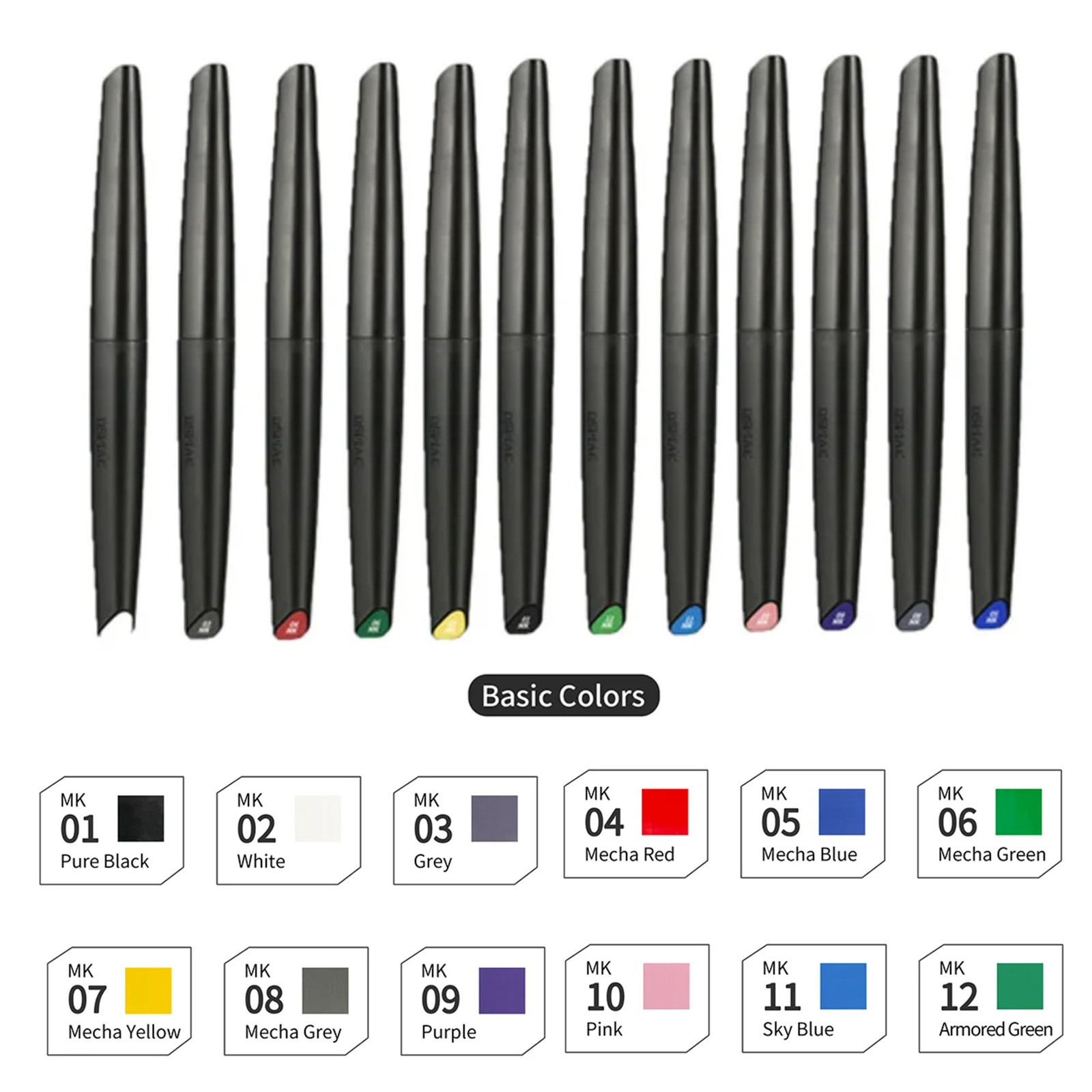 DSPIAE Soft Tip Water-based Ma - огляд і ціна Metallic Paint Set