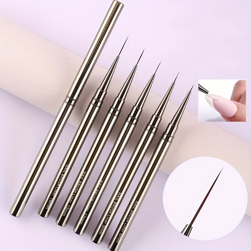 5PCS Nail Art Liner Brushes Ha - огляд і ціна Metallic Paint Set