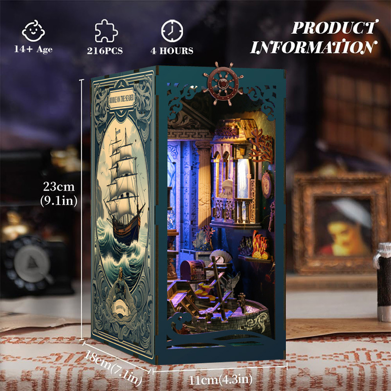3D Wooden DIY Bookend Puzzle H - огляд і ціна Model Kit History