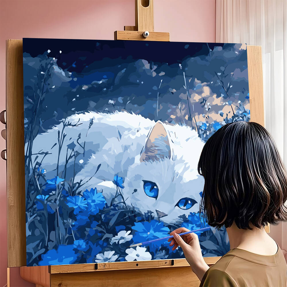 DIY Painting By Numbers Cat An - огляд і ціна Metallic Paint Set