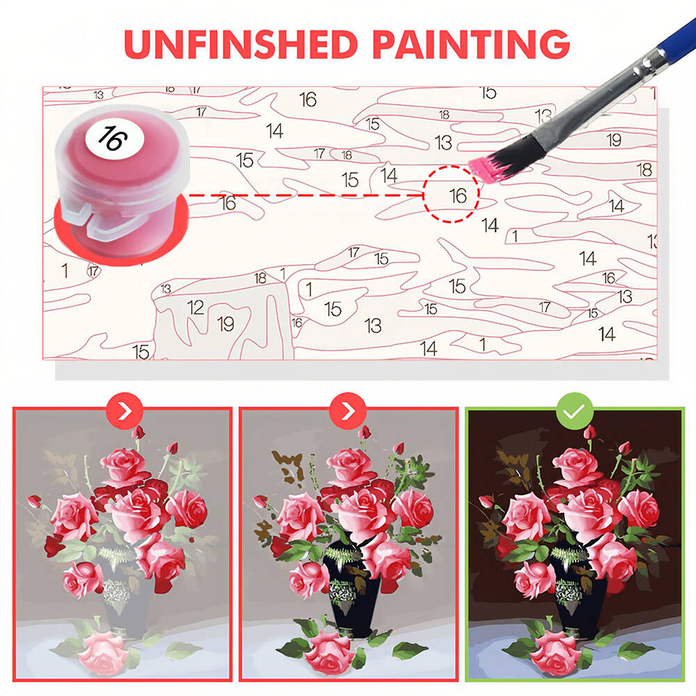 DIY Painting By Numbers Cat An - огляд і ціна Metallic Paint Set