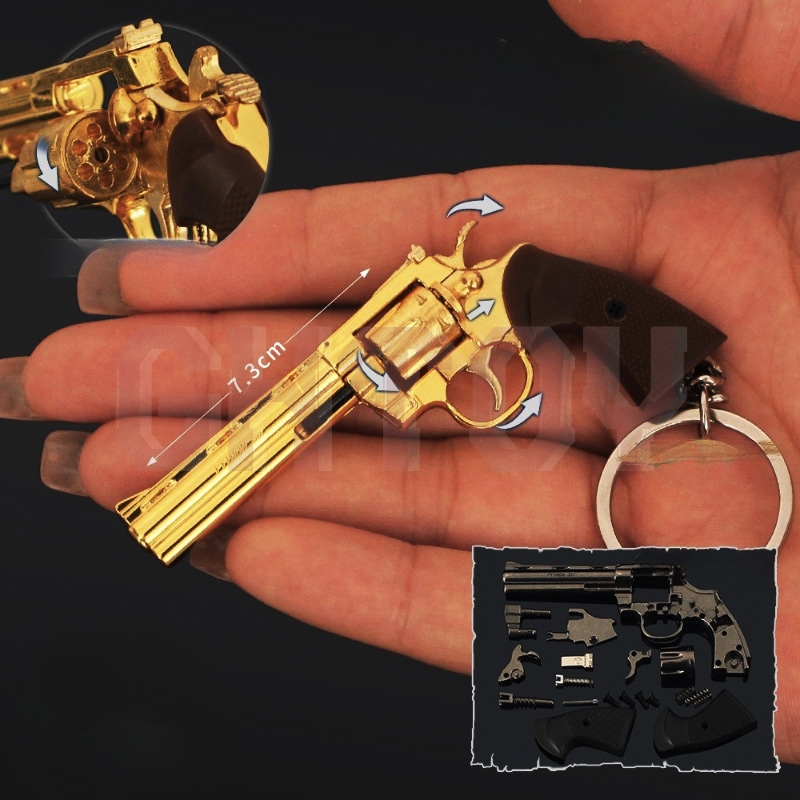7.3cm/2.87in Mini Alloy Small  - огляд і ціна Model Kit Revolver