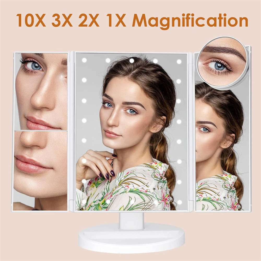 Bathroom Folding Makeup Mirror - огляд і ціна Magnifier With Light