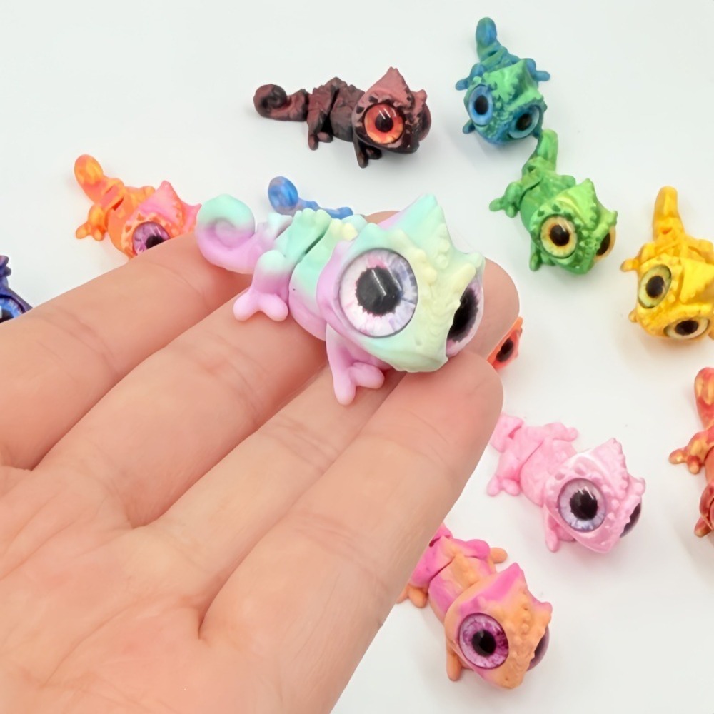 3D Printed Mini Chameleon Figu - огляд і ціна Model Kit Lizard