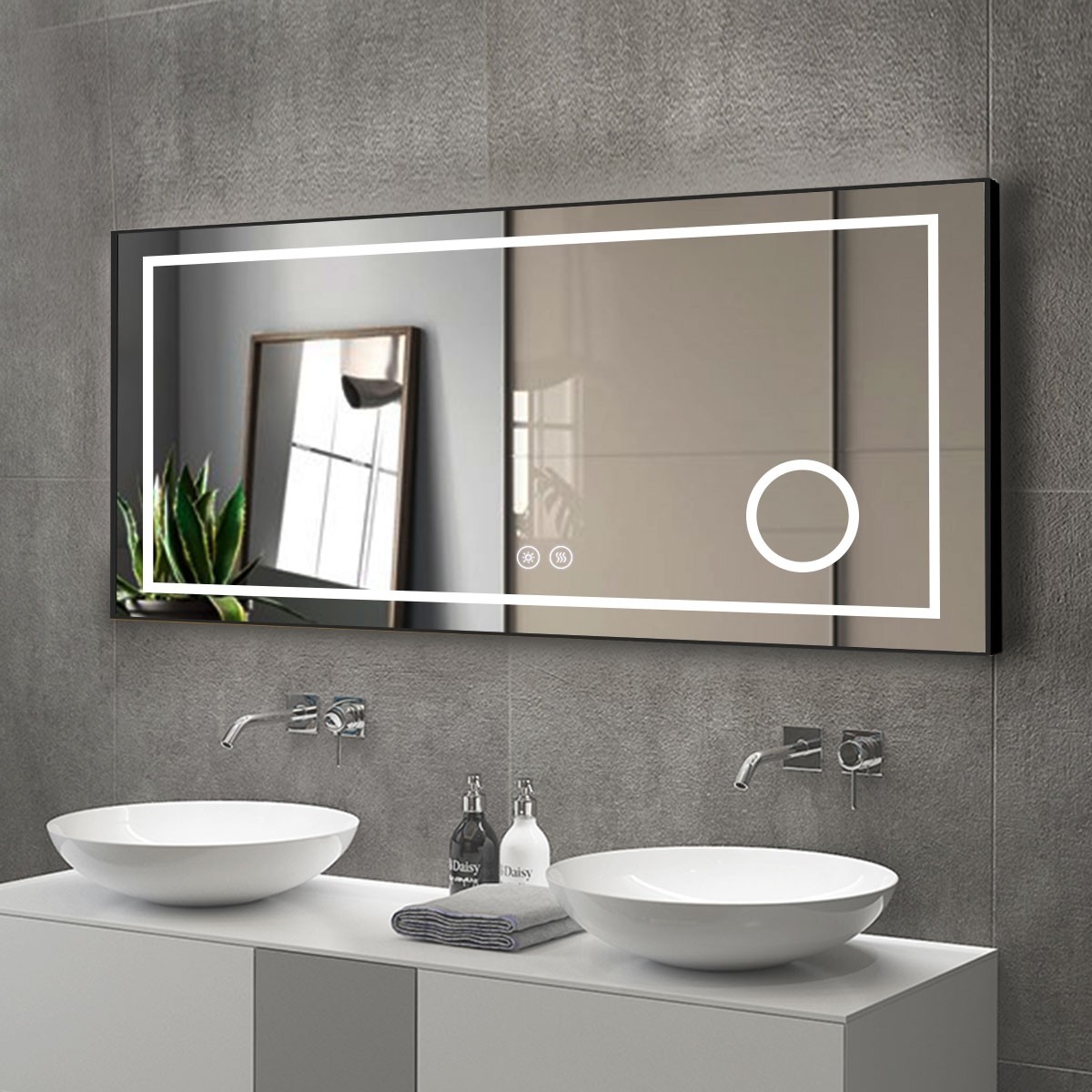 Custom Size Wall Mounted Vanit - огляд і ціна Magnifier With Light