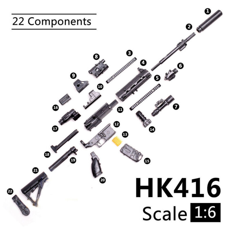 1:6 Scale Toy Mini  Gun Model  - огляд і ціна Model Kit Weapons