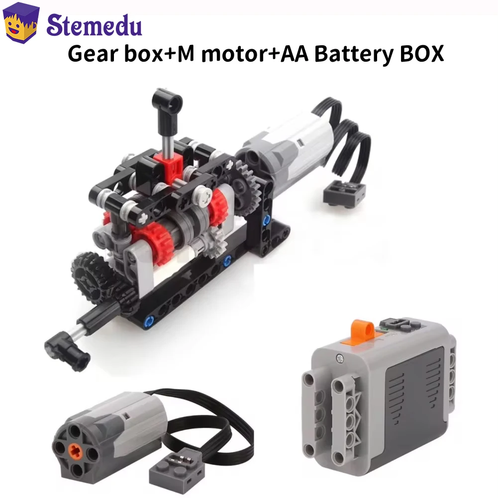 MOC High-tech 4 Speeds Gearbox - огляд і ціна Model Kit Motor