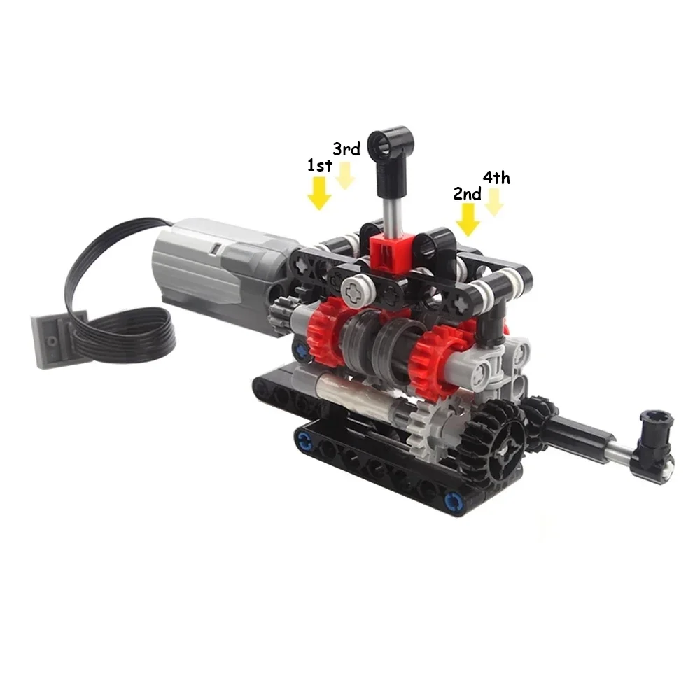MOC High-tech 4 Speeds Gearbox - огляд і ціна Model Kit Motor