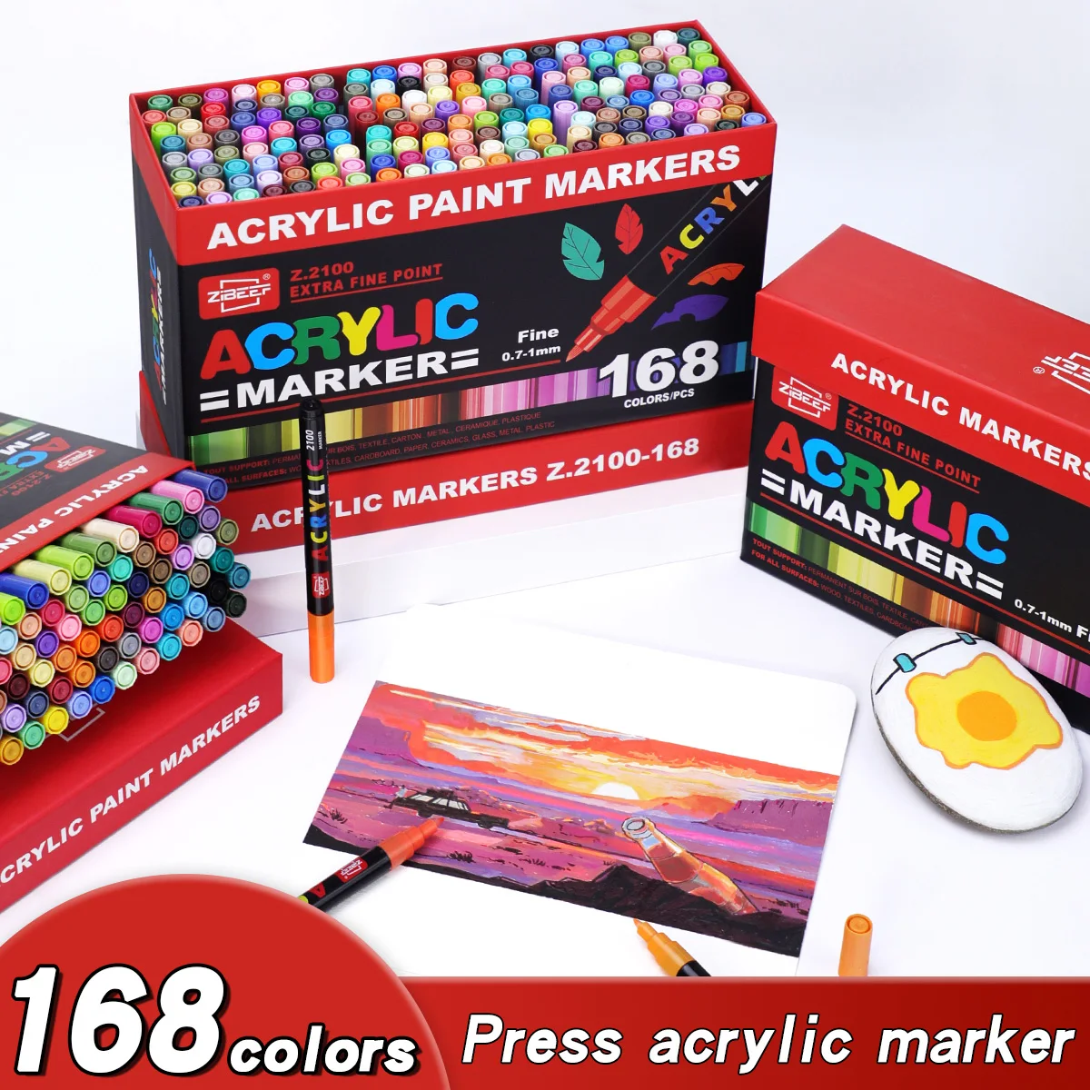 36-240 Colors Acrylic Paint Ma - огляд і ціна Metallic Paint Set