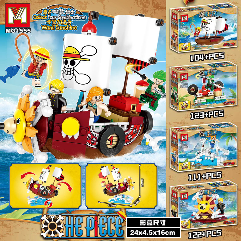 4in1 One Piece THOUSAND SUNNY  - огляд і ціна Model Kit One Piece Ship