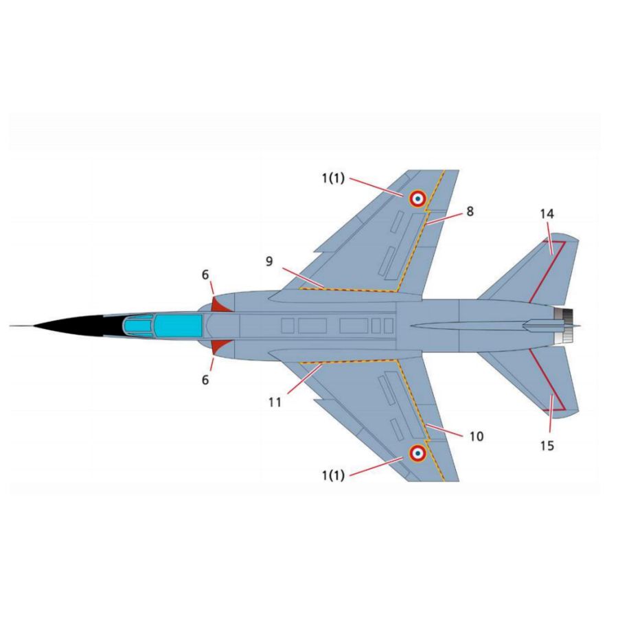 AC12665 ACADEMY 1/144 Dassault - огляд і ціна Model Kit F1