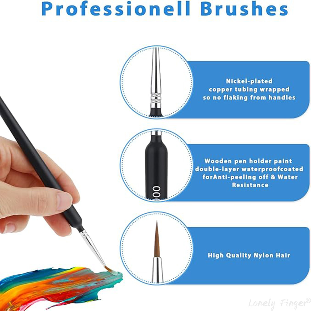 5/11Pcs Paint Brushes Set, Art - огляд і ціна Metallic Paint Set
