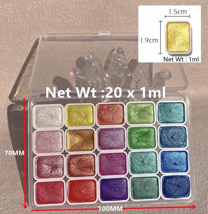 Pearlescent Paints Portable 20 - огляд і ціна Metallic Paint Set