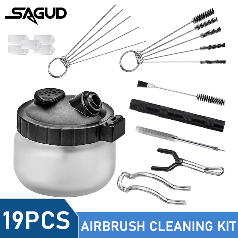 SAGUD 19PCS Airbrush Cleaning  - огляд і ціна Model Kit Weapons