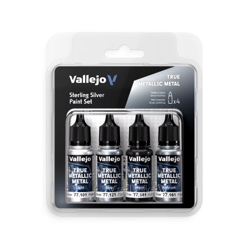18ML 4-color Set Model Colorin - огляд і ціна Metallic Paint Set