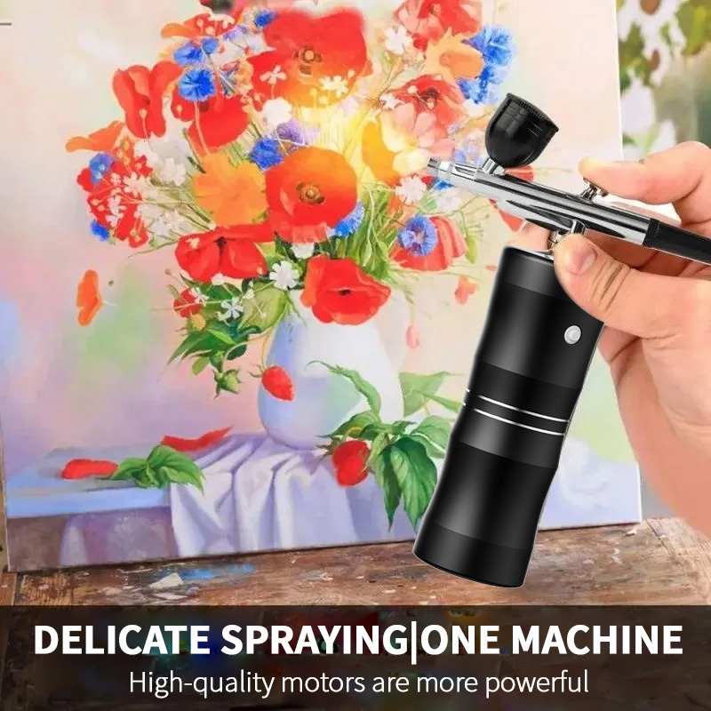 Oxygen Spray Mini Air Compress - огляд і ціна Airbrush Compressor Kit